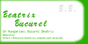 beatrix bucurel business card